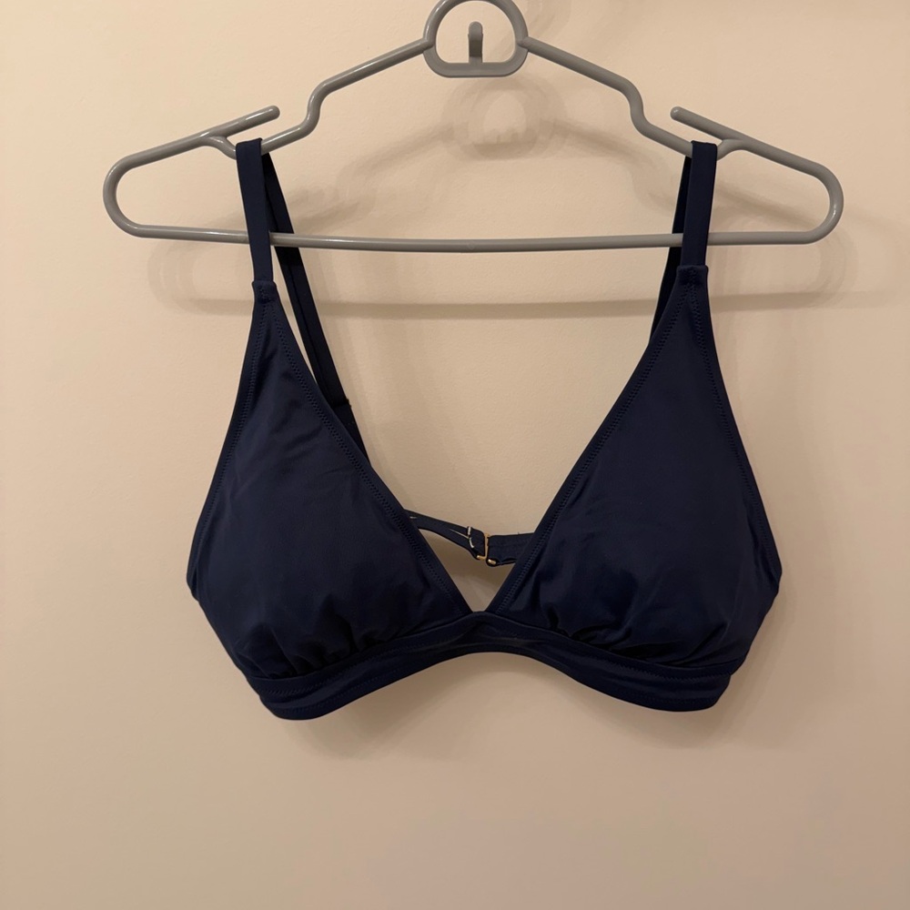 MeUndies Navy Blue Women's Large Swim Bikini Top NWOT